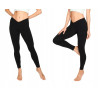 Legginsy DAMSKIE bawełna getry ciążowe XL CZARNE