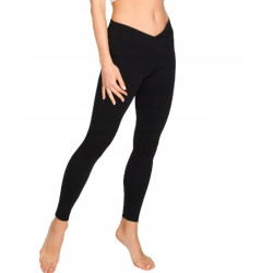 Legginsy DAMSKIE bawełna getry ciążowe XL CZARNE